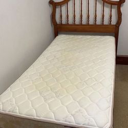 Single Bed Frame with the Mattress and Box Spring !!!