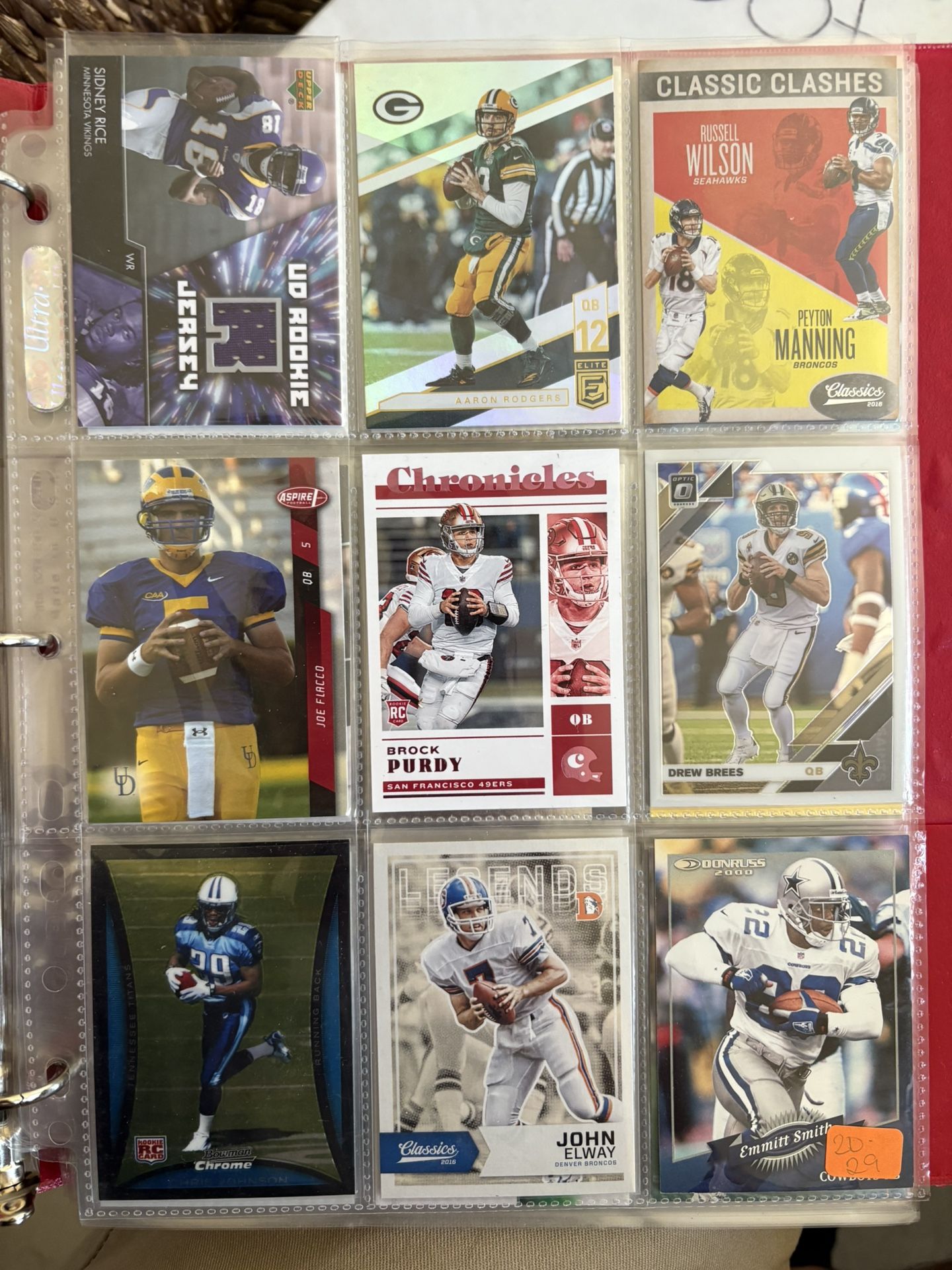 Football Cards Binder