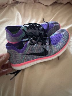 Nike Free Flyknit Multicolor Running Sneakers
