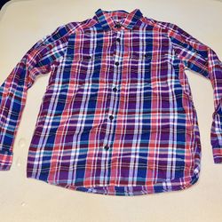 NWOT The Children’s Place Boho Plaid Casual Shirt