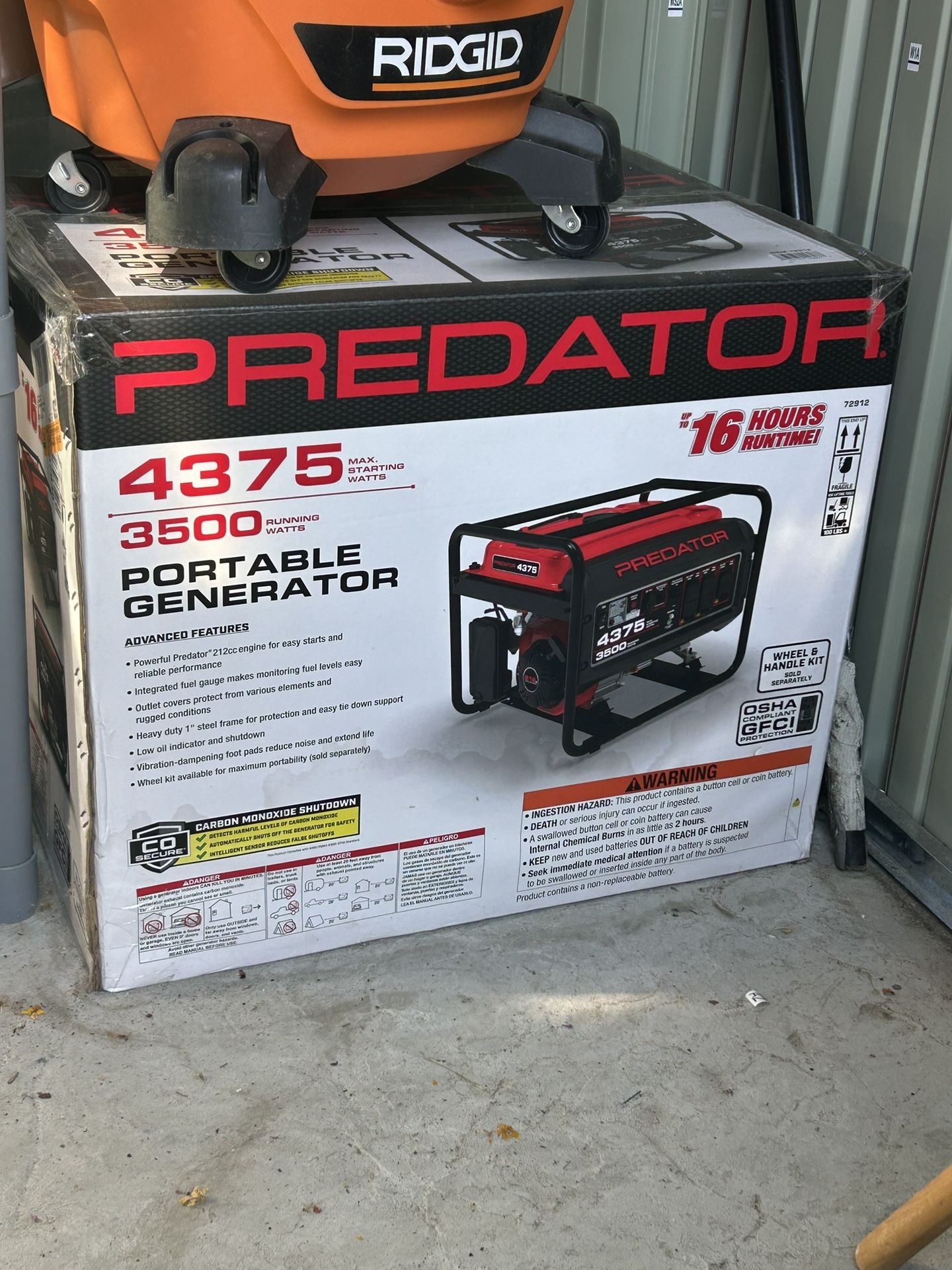 Predator Generator  Brand New 