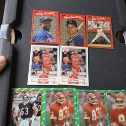 Not for free 9 old sport cards.