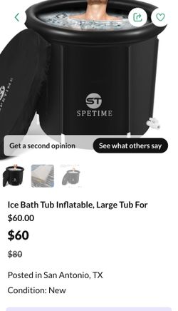 Ice Bath Tub Inflatable, Large