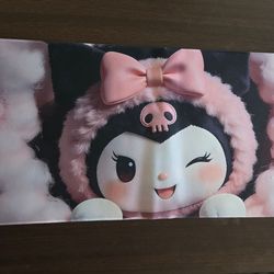 Kuromi logo deskmat