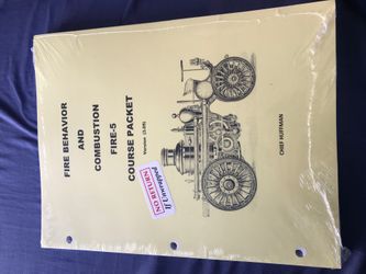 Fire behavior and combustion fire 5 course packet