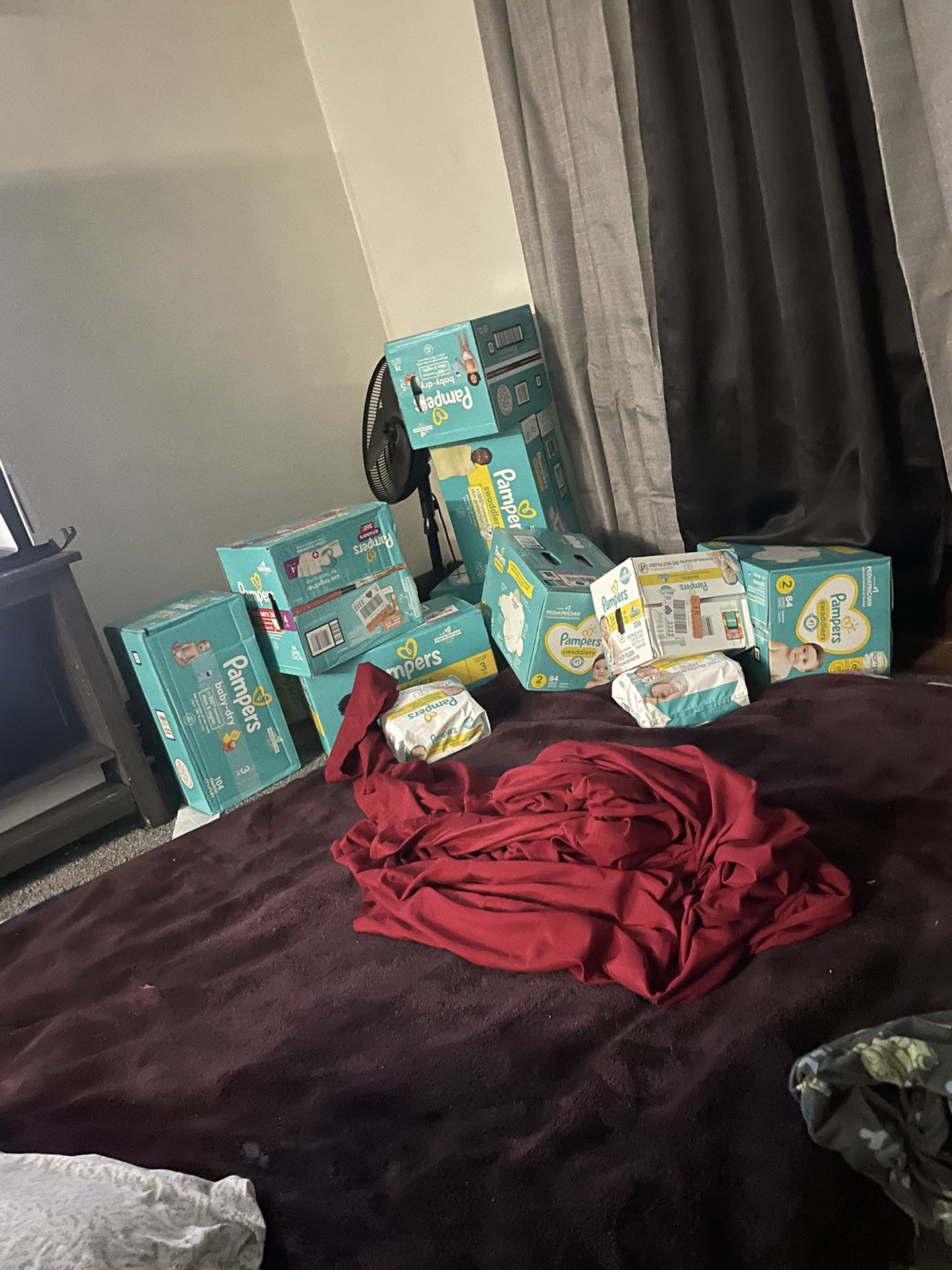 Pamper Brand Diapers and wipes