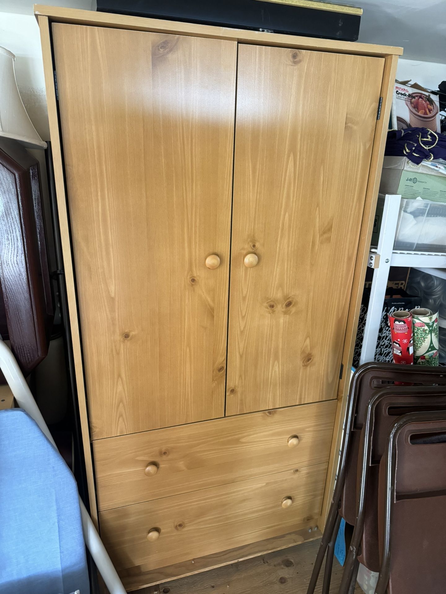 Armoire Wood With Drawers