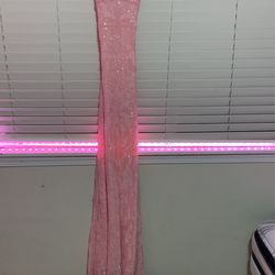 Long Pink Windsor Dress