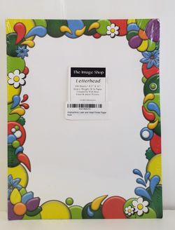 100 sheets decorative Letterhrad 8.5" x 11"