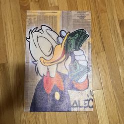 Money Donald Duck Poster