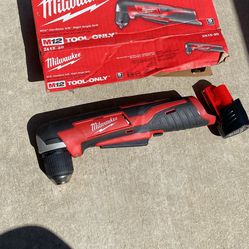 M12 Milwaukee Angle Drill With Battery 