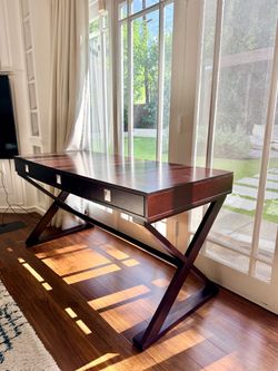 Dark Wood Writing Desk