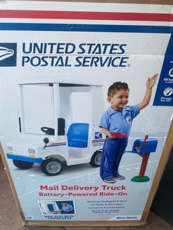 USPS Mail Delivery Truck Ride‑On – Battery Powered