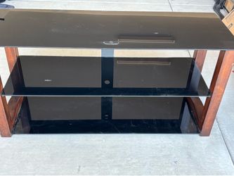 Dark 3 shelf TV stand