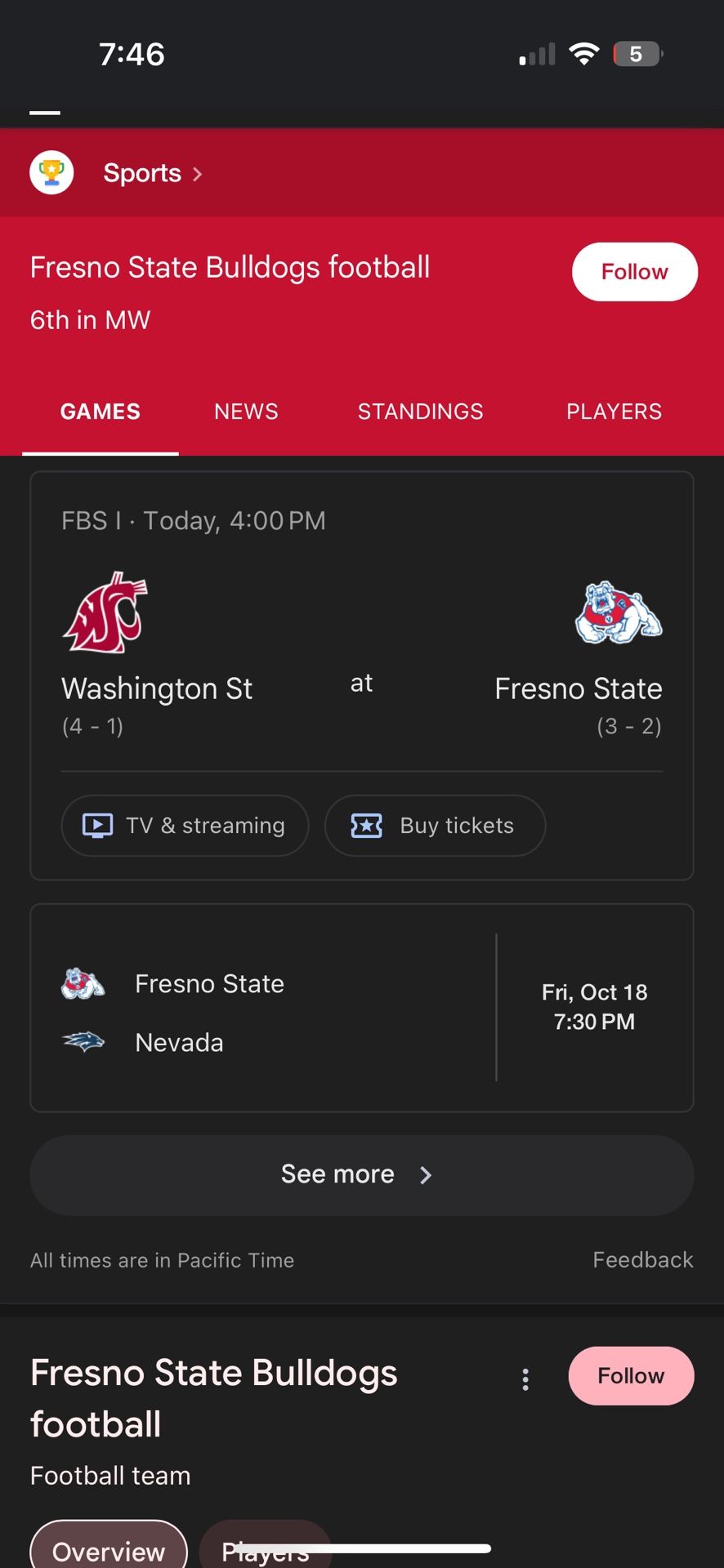 4 Tickets Fresno State