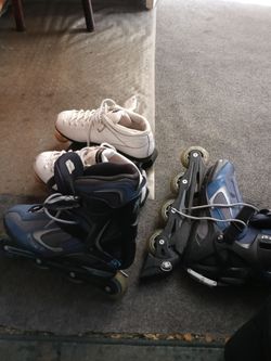 Two pairs of rollerblades $35 for both