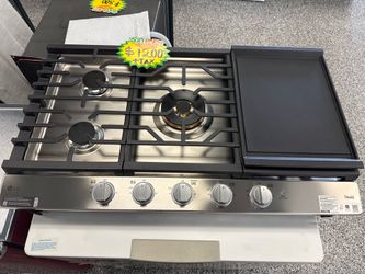 *Open Box-Dent & Scratched* LG Studio 36” Gas Cooktop w/ Removable Griddle
