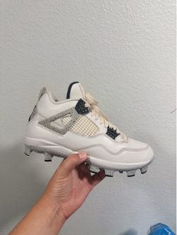 Jordan retro 4 white cement cleats
