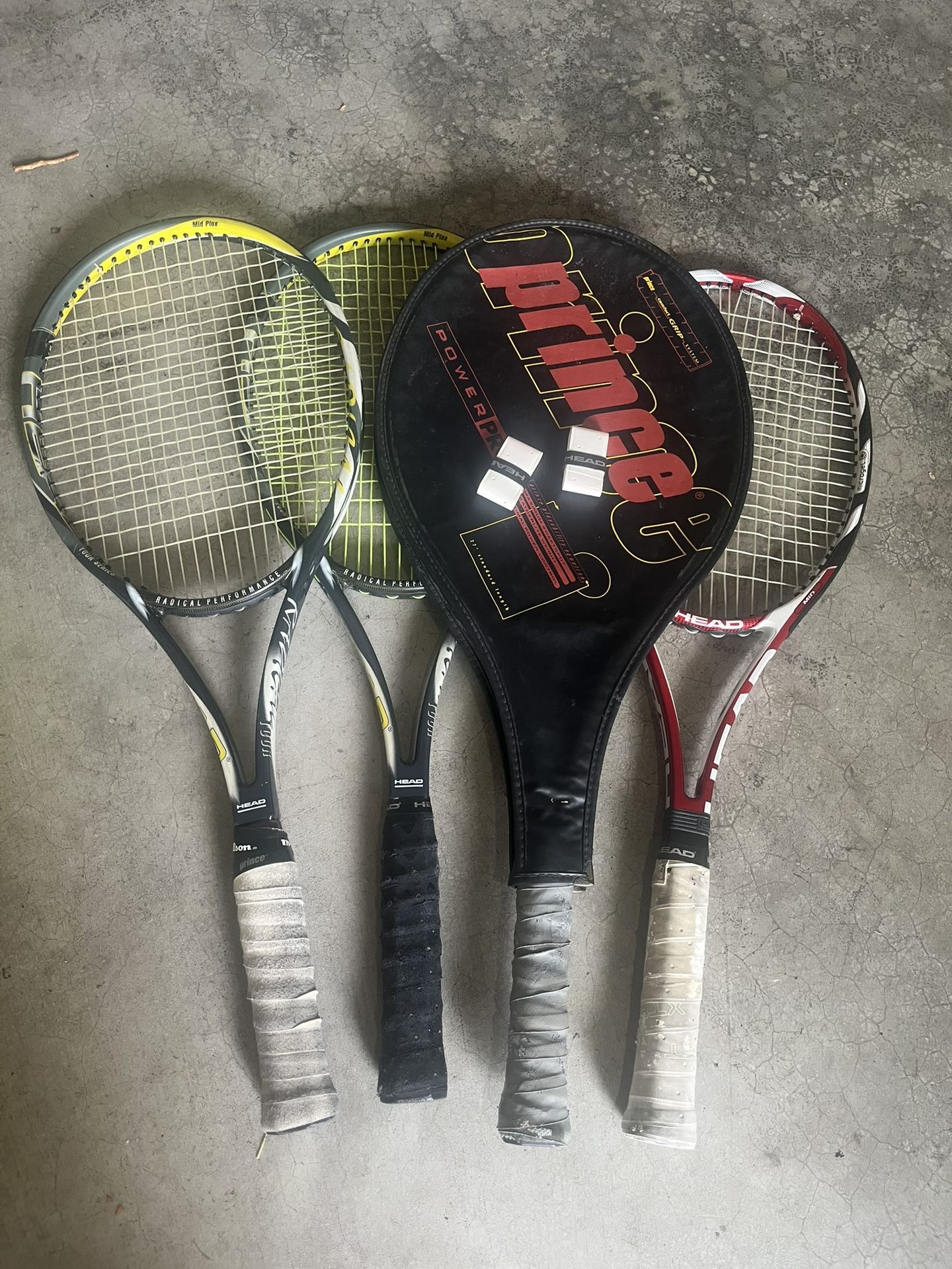 Tennis Rackets and Handle Wraps