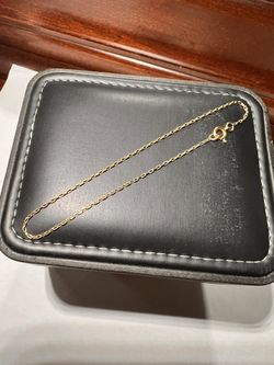 PURE 14K YELLOW GOLD BRACELET REAL GOLD SIZE 7.5 INCHES LONG