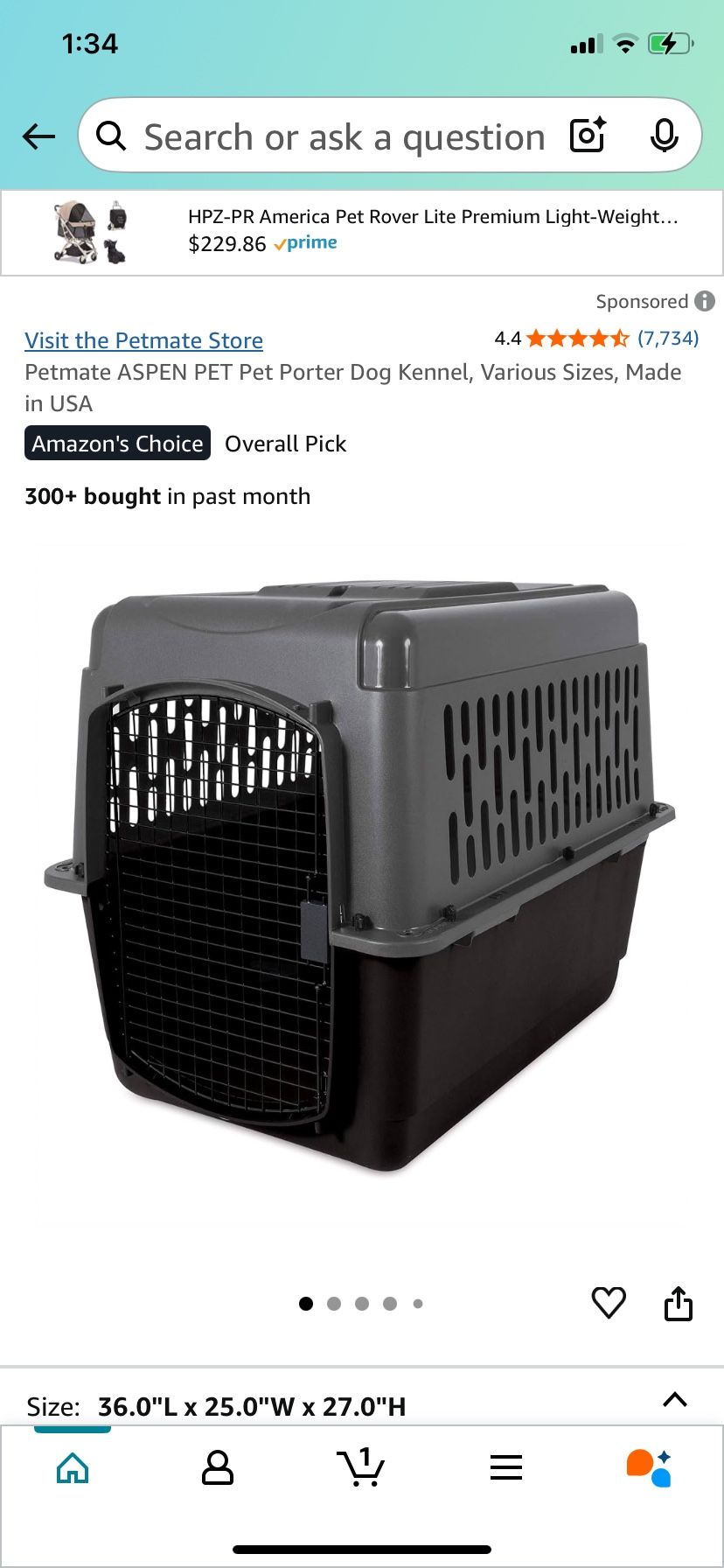 Pet Porter Dog Crate