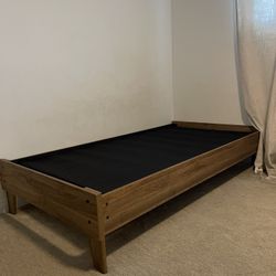 Wood Platform Twin Bed 