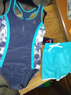 Jr 14 Swimsuit And Short Set