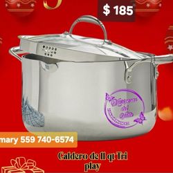 Caldero 11 Qt Tri play 