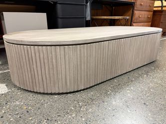 RESTORATION HARDWARE Byron Aged Teak Outdoor Coffee Table