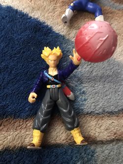 2 Dragon Ball Z Action Figures Krillen And Future Trunks