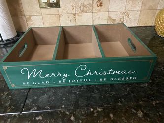 Wooden Xmas tray