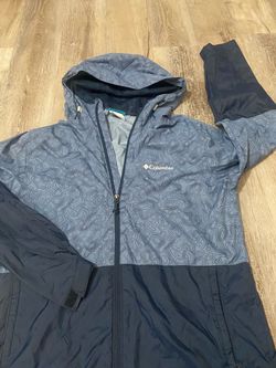 Columbia Hooded Zip-Up Windbreaker Jacket