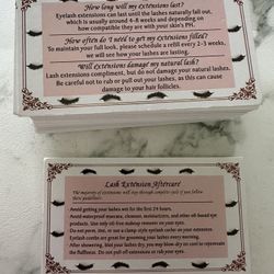 Lash Cards 
