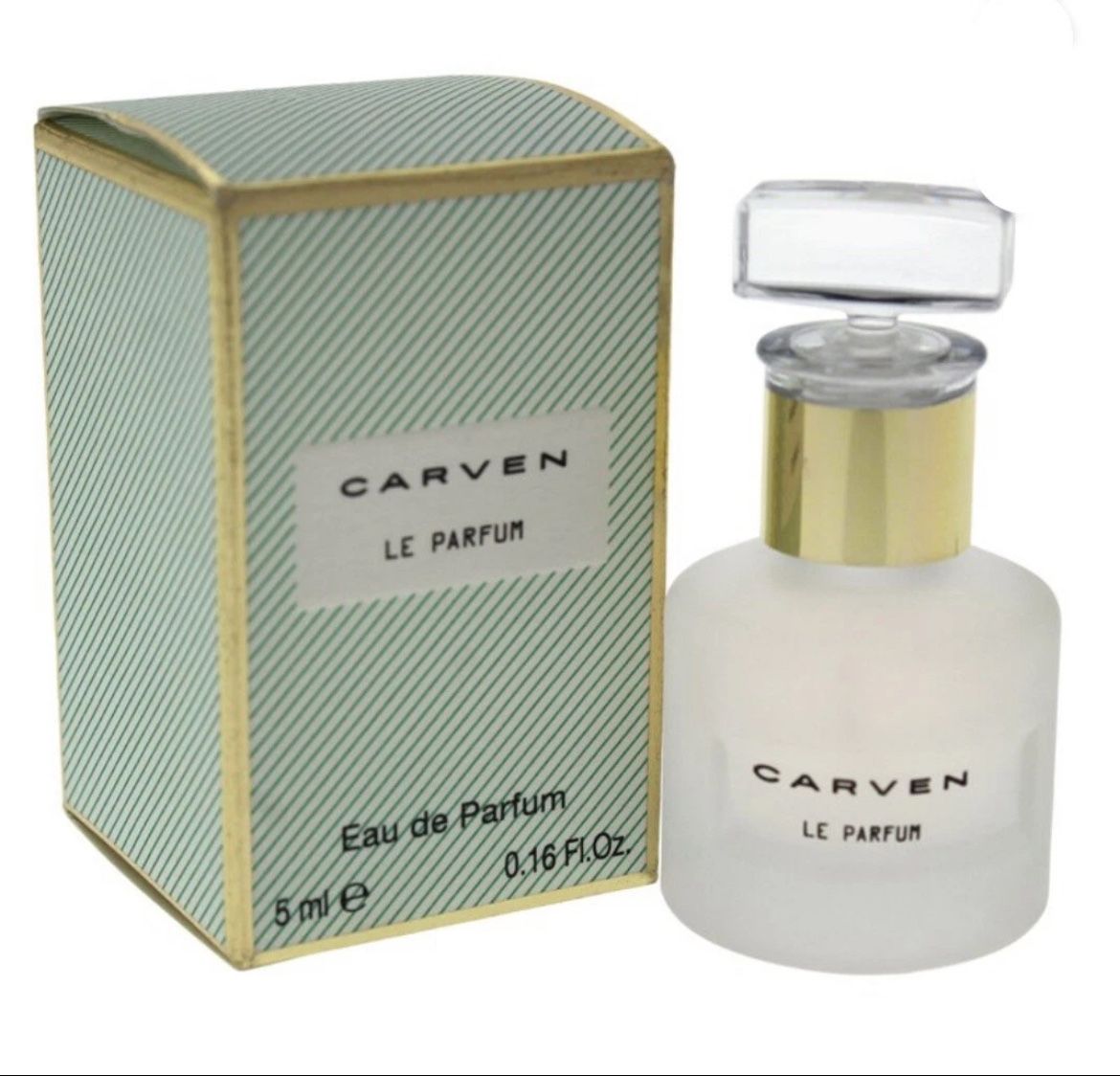 NEW NIB Carven Le Parfum Eau de Parfum, 5 ml / 0.16 oz. Launched by the design house of Carven. This floral woody musk fragrance has a blend of man