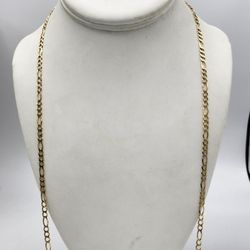 10kt 8.9G Yellow Gold Figaro Link Chain 27"
