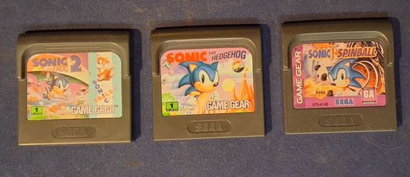 Sega Game Gear Sonic Bundle – 3 Cartridges