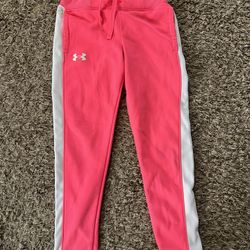 Girls Under Amour Fleece Pants