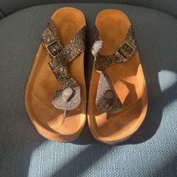 Women's Glitter Sandals Size 9