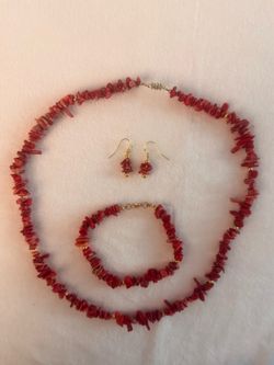 Beautiful Reddish stones with Gold