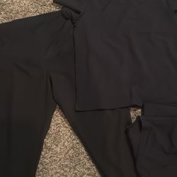 Small Maternity Scrubs Black