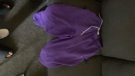 Purple baggy nike joggers