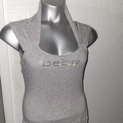 Bebe Logo Top With Swarovski Bling 