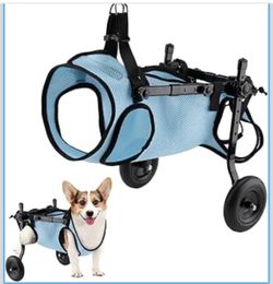 Dog Wheelchair for Back Legs, Doggy/cat with Disabled Hind Legs - Light Weight, Medium, Blue
