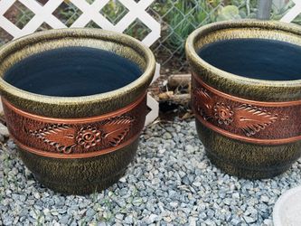 2x$70 Mexican Planters Or $35 Each 