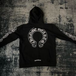 Chrome Hearts Horseshoe Logo Black Hoodie