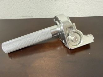 New Silver Aluminum Twist Throttle Assembly - Pit Dirt Bike