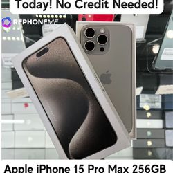Apple iPhone 15 Pro Max 256GB Unlocked - $80 Down Take Home Today 