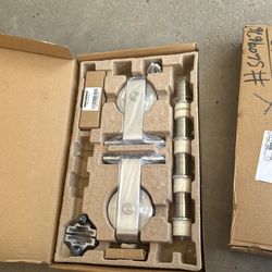 2 Emtek Flat Track Sliding Barn Door Hardware