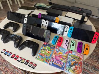 Large Nintendo Switch Bundle – Consoles, Games, Controllers & More
