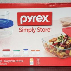 Pyrex Simply Store 10pcs Set New In Box $25